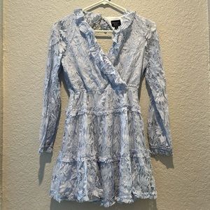 Bardot Junior baby blue lace dress NWT